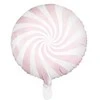 Party Deco Folinis balionas "Saldainis Candy" balta rausva