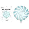 Party Deco Folinis balionas "Saldainis Candy" balta melsva