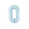 Party Deco Balionas folinis skaičius 0 melsvas 72cm