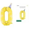 PartyDeco Balon fol.Cyfra 0 86cm geltona FB411T-0 29421