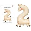 PartyDeco Folinis balionas "2" Stirniukas, 65x102 cm