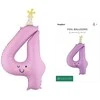 Party Deco PartyDeco Balon fol.Cyfra 4 86cm lawend.FB411T-4 36306