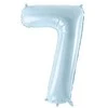 Party Deco Balionas folinis skaičius 7 melsvas 72cm