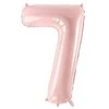PartyDeco Balionas folinis skaičius 7 rausvas 72cm