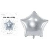 Party Deco Folinis balionas "Žvaigždė" 48cm sidabrinis