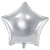 Party Deco PartyDeco Folinis balionas "Žvaigždė" 70cm sidabrinis