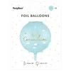 Party Deco Folinis balionas "Pirmoji komunija" 45cm melsvas