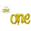 PartyDeco Folinis balionas "One" auksinis