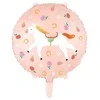 PartyDeco Folinis balionas "Arkliukas baltas" 45cm