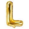 Party Deco Folinis balionas raidė L auksinis 35cm