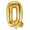 Party Deco Folinis balionas raidė Q auksinis 35cm