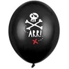 PartyDeco Balionai "Piratų vakarėlis" 30cm 6 vnt