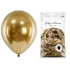 PartyDeco Blizgantys balionai auksiniai, 30cm, 50vnt