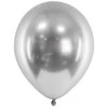 PartyDeco Latex Balloons sidabro 50 vienetų