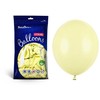 PartyDeco Stiprūs balionai Šviesiai geltoni 30 cm, 50vnt