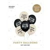 PartyDeco Balony Strong Happy B-day Kokardki 30 mix A6 20046