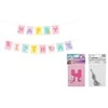 PartyDeco Party Deco Baner Su gimtadieniu Koci Domek Gabi 180x15cm