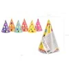 PartyDeco Šventinės kepurėlės "Taškiukai" 6vnt