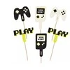 Party Deco PartyDeco Dekoracje do muffinek-Gamer 6-10,5cm mix A6 30657