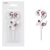 PartyDeco Gimtadienio žvakė Skaičius 2 balta 8 cm 40410