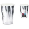 PartyDeco Vienkartiniai puodeliai sidabriniai 220ml 6 vnt