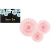 Boland Traciks PartyDeco dekoratyvinės rozetės pudra rožinė 20-30cm A3 53822