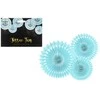 Party Deco PartyDeco dekoratyvinės rozetės šviesiai mėlynos 20-30cm A3 49931