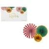 Party Deco PartyDeco dekoratyvinių rozečių mišinys 26-43 cm A3 09981