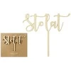 PartyDeco Party Deco Topper 100 Metų tortas - 14 cm universalus (42410- uniw) - 42410- uniw
