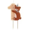PartyDeco Torto žvakutė Meškutis vienetas 7 cm