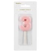 Party Deco Gimtadienio žvakutė su smeigtuku nr 3 rausva 5,5cm
