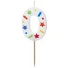 Slowmoose PartyDeco wieczka urodz.Cyfra 0 balta konfetti 5,5cm 39933