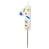 Slowmoose PartyDeco wieczka urodz.Cyfra 1 balta konfetti 5,5cm 39971