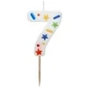 Slowmoose PartyDeco wieczka urodz.Cyfra 7 balta konfetti 5,5cm 40212