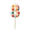 Party Deco PartyDeco gimtadienio žvakė Nr. 8, rombo formos, 55 cm, mišinio spalva 67363
