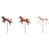 PartyDeco Gimtadienio žvakutės "Arkliukai" 3 vnt 5,8*4cm
