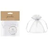 Boland Traciks PartyDeco Organza maišeliai balta 10cm A10 74955