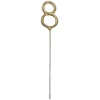 PartyDeco Zimne ognie Cyfra 8 auksinė 15cm 98985