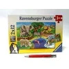 Ravensburger Dėlionė 2x12 vnt. - Zoologijos sodas