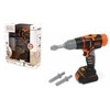 Black &amp; Decker Juodas &amp; Decker Žaislinis meistro įrankis, gręžtuvas Smoby Juodas & Decker