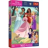 Trefl Dėlionė 160 vnt. - Disney princesės + kolekcinis plakatas