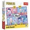Dėlionė TREFL 4 dėlionių rinkinys „Snoopy“