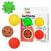 TULLO Piłki sensoryczne 4vnt. Bez dziurki REF804 78048