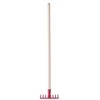 Woody 91885 Medinis / metalinis sodo įrankis - grėblys (100 cm) vaikams nuo 3 metų Raudona