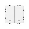 Dvipolis išmanus mechaninis jungiklis Feelspot FSMJZ2W Zigbee, Tuya, 1000W, baltas