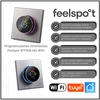 Programuojamas termostatas Feelspot WTH08.16G WiFi, pilkas, Tuya, Smart Life