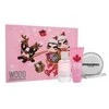 Dsquared2 Set Dsquared 2: Wood Eau De Toilette For Women, 100 ml + Wood Dušo želė, 100 ml + Dsquared GWP Textile Pouch Sidabrinis