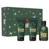 Dsquared2 Žalias Wood rinkinys vyrams (EDT, 100 ml + dušo želė, 100 ml + balzamas po skutimosi, 100 ml)