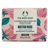 The Body Shop British Rose Cleansing Face &amp; Body Bar valomasis veido ir kūno muilas, 100 g