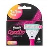 Wilkinson Sword Quattro For Women Sensitive Replacement blade moterims, 1 balení